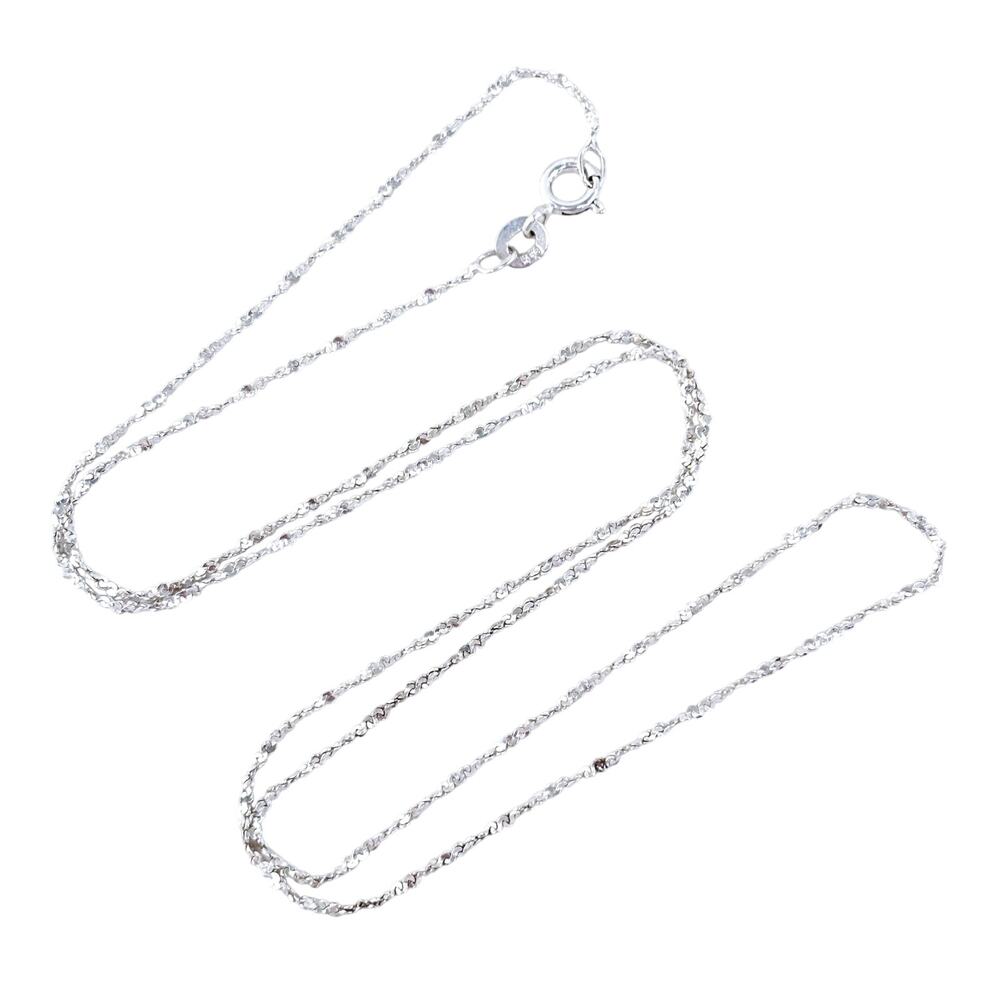 Vintage Sterling Silver 925 Serpentine Link Necklace 29.5"